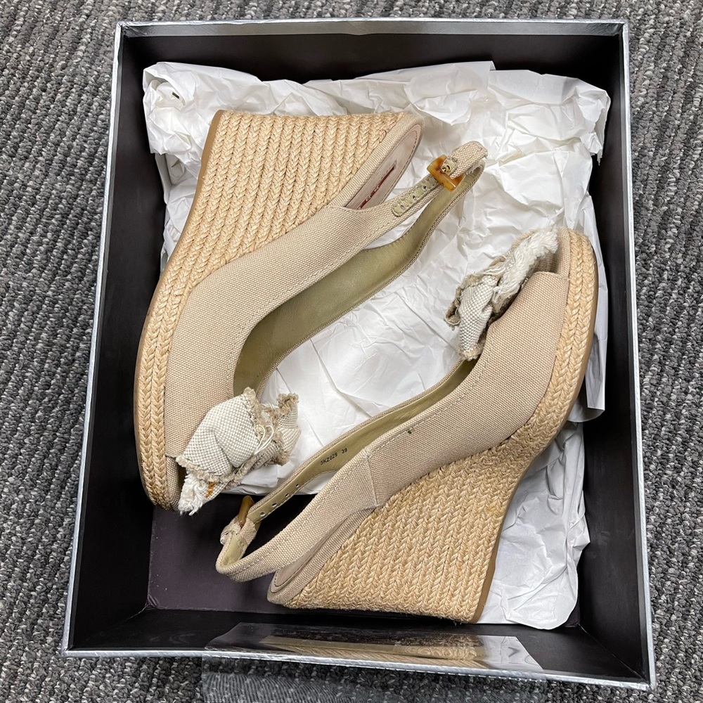 Vintage Prada espadrille wedges